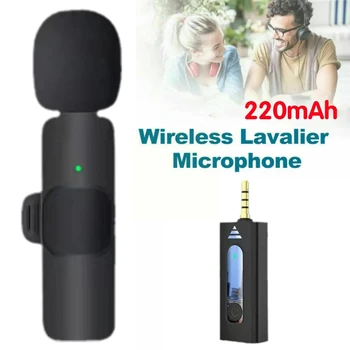 Bezdrôtové Lavalier Mikrofón s 3,5 mm Klope Všesmerového Kondenzátora Mic na Youtube Reproduktor Smartphone Nahrávanie Mikrofón pre Kameru