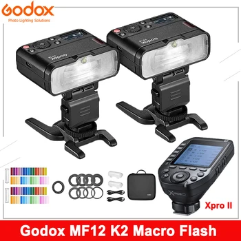 Godox MF12 K2 Makro Bleskové Svetlo s Xpro II Bezdrôtový Flash Trigger 2.4 GHz HSS TTL Speedlite pre Canon, Nikon, Sony Fuji Olympus