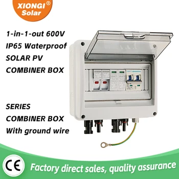 Solárne fotovoltaické PV zlučovač S hladinou Ochrany 1 vstup 1 sa 600V DC Poistka, ISTIČ SPD Vodotesný Box IP65