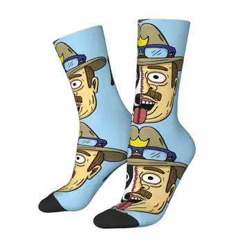 Radi Vtipné pánske kompresné Ponožky pre Voľný čas Retro Harajuku Pán Pickles Kólia Psa Karikatúry Hip Hop Novinka Bežné Posádky Blázon Ponožka