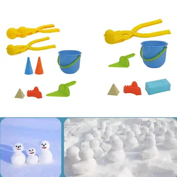 Snowball Klip snehová guľa Športové Hračky Krásne 3D Tvar Piesku, Hliny Model Nástroj s Rukoväť Snehu Hračka pre Deti Piesok Zimné Športy