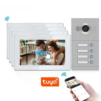 Hot predaj vonkajšie sip wifi ovládanie smart video zvonček intercom systém tuya zvonček interco s pre apartmány