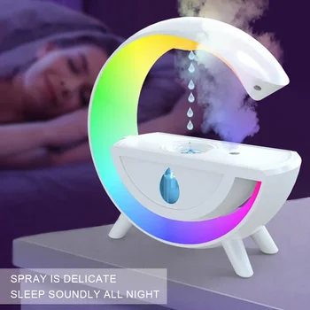 Voda Zvlhčovač s RGB Nočné Svetlo - Tvorivé Kvapky Vzduchu Aromaterapia Stroj, USB Nabíjanie - Ideálna Dovolenka Darček!