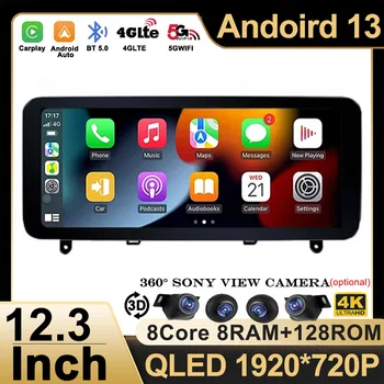 Android 13 Bezdrôtový CarPlay Na Mercedes Benz C Trieda w204 C200 C300 2008-2012 GPS Navigácia, autorádio Multimediálny Prehrávač Videa