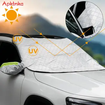 APKTNKA Auto Okno Slnečník čelné Sklo Pokrýva Sneh Tieni Ochrany opaľovací Krém Skladacie SUV Sedan Auto Reflexné Zahŕňa