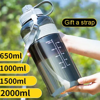 Veľká Kapacita Fliaš Vody na Pitnú Vonkajšie Športové Fľaše Na Ovocie BPA-Free Plast Vody Kanvica Camping Školenia Bicykli