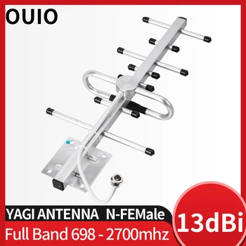 OUIO Yagi anténa 13dbi pre celulárnu zosilňovač LTE 4g posilnenie gsm siete 2g, 3g, 4g siete mobilných opakovač signálu antény 698-2700mhz
