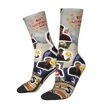 Photo Collage Pedro Pascal Unisex Zimné Ponožky Teplé Ponožky Happy street štýl Crazy Ponožka