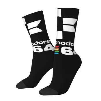 Hip-hop Commodore Logo Tému Dizajn Útulný Ponožky Merch Všetky Sezóny Commodore 64 Pohodlné Posádky Ponožky Priedušná
