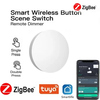 Tuya Zigbee Smart Scény Prepínač Bezdrôtovej Inteligentné Tlačidlo Diaľkové Ovládanie Inteligentných Smart Home Pracovať S Alexa Domovská Stránka Google