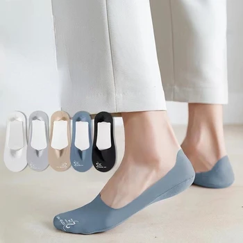 Nové Módne Letné Neviditeľné Ponožky Dievča Ultra Tenké Priedušná Silikónový protišmykový Bavlna Nízky Strih Krátke Ponožky Žena Japonskom Štýle
