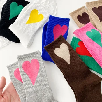 Jesenné a Zimné Nové Ponožky Ženy Milujú kórejský Mužov a Ženy, Páry v Bavlnené Ponožky Zábavné Ponožky