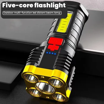 Štyri/Päť-Core Baterka S Bočné Svetlo Nepremokavé Núdzové Svietidlo Pre Lezenie, Kempovanie