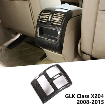 Pre Mercedes-Benz GLK X204 200 260 300 350 360 2008-15 Zadné Riadok otvoru Klimatizácia AC Zásuvky Kryt Uhlíkových Vlákien Štýl