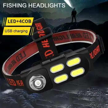 Odolné LED Svietidlo Nabíjateľné Plastové Rybárske Svetlomet, Napájaná Batériou LED Svetlomet Výstražné Svetlo