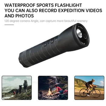 Nepremokavé Športové Baterka 1080p Športové Kamery s Kompasom Osvetlenie Vozidla Namontovať Kameru, Multifunkčný Svetlomety