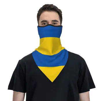 Vlajka Ukrajiny Bandana Krku Návlek Zimné Krku Teplejšie Mužov Vetru Zábal Šatka pre Lyžiarske Masku na Tvár