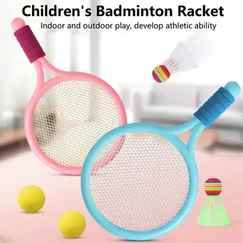 Badminton Raketou Nastaviť Pre Deti Non Slip Vonkajšie Raketové Hračky Pláži Trávnik Na Dvore Badminton Set Hra Pre Dospievajúcich Chlapcov Deti