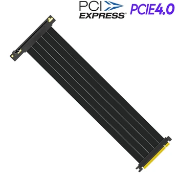PCI-E 4.0 X16 Stúpačky Kábel, grafická Karta Rozšírenia Tienené Flexibilné 90° 180° Montáž GPU PCI Express Lossless Extender Black/White