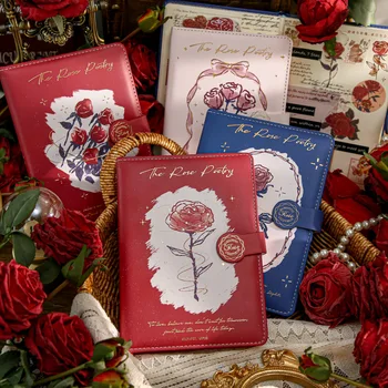 Klasické Magnetické Pracky Knihy, Romantické Ruže Poznámkový Blok Srdce-Pohybujúce Sa Témy Pre Notebook Skoro Roztomilý Vestník Knihy