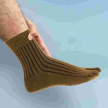 3 Páry Mužov Tabi Ponožky Jeseň Japonský Prst Oddelené Bavlnené pančuchy Pančuchy