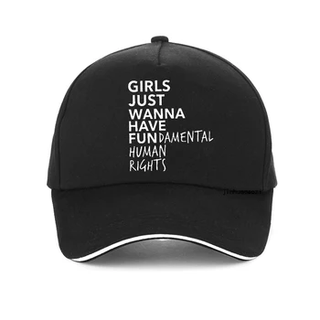 Dievčatá, Len Chcem Mať Základné Ľudské Práva list tlač šiltovku Feministické Feminism klobúk nastaviteľné snapback čiapky