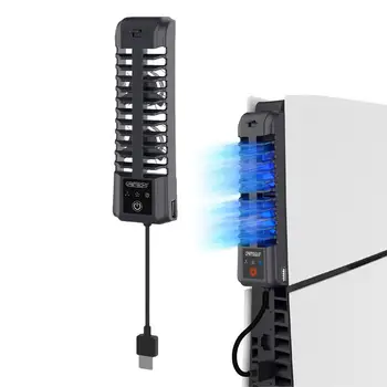 Herné Konzoly Chladiča Ventilátor S LED Svetlo s USB 2.0 Konzoly Externý Host Chladiaci Ventilátor Vertikálny Stojan Externý Host Chladenie Radiátory