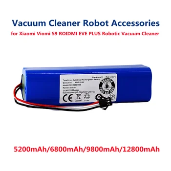 14,4 V 5200mAh Li ion Batéria Nabíjateľná Batéria pre Xiao Viomi S9 ROIDMI EVE PLUS Robotický Vysávač Príslušenstvo