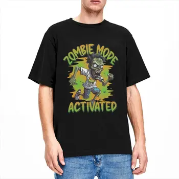 Legrační Zombie hry na Aktivovaný Režim T-Shirt Mužov a Žien Kolo Golier Bavlna Daryl Dixon Krátke Sleeve Tee Tričko 4XL 5XL Oblečenie