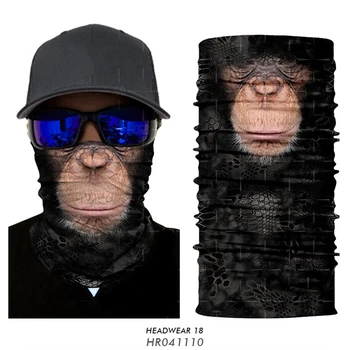3D Zvieracie Masky Bandana Krku Návlek Tiger, Monkey, Zábavné Maska Ski Motocykel Masku na Tvár Priedušný Cyklistický Nylónový Vetru Kukla