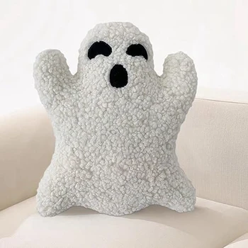 Halloween Strašidelné Dekorácie Vankúš Roztomilý Ghost Plyšové Ghost Tvarované Vankúše Ghost Plyšové Zvieratko