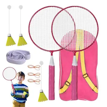 Bedminton Single-Player Odrazu Tréner Košíky S Raketou Športové Zariadenia Prenosné Bedminton Sólo Pomoc Na Vzdelávanie Badminton