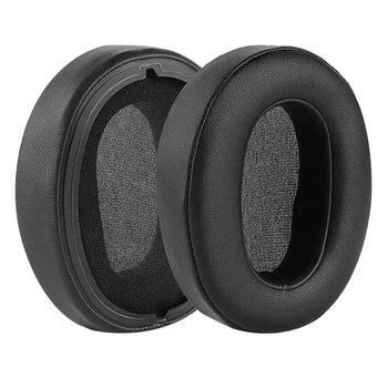 Náhradné Ušné Vankúšiky Pre Sony WH-XB900N Slúchadlá mušle slúchadiel Kožené Ucho Headset Vankúš Opravy Dielov (Black)