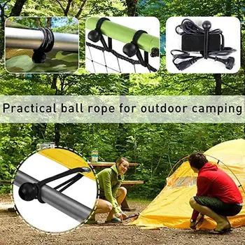 1 Sada Plastových Camping Natiahnuť Lano na Tlmenie nárazov Kajak Úsek String Lano Šok Šnúry s Háčikmi Camping Dodávky