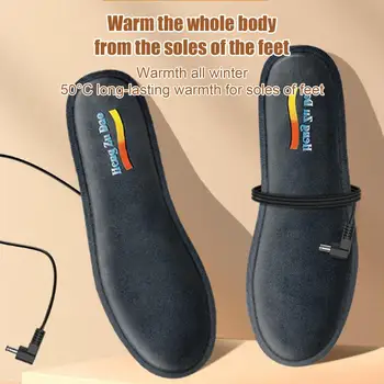 USB Vyhrievané Obuvi Vložky, Elektrické Nohy Otepľovanie Pad Nohy Teplejšie Ponožky, Podložku Mat Zimné Outdoorové Športy Kúrenie Stielka Zime Teplé