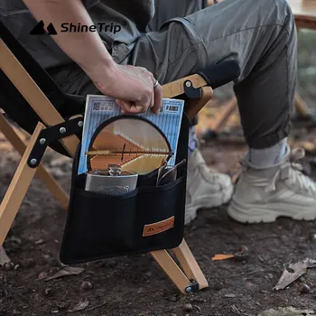 ShineTrip Vonkajšie potreby na kempovanie stolička opierkou taška Motýľ stoličky bočné vrecko Multifunkčné skladovanie skladovanie taška Prenosný úložný vak
