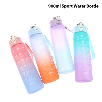 900 ML Fľaša na Vodu Šport Nepresakuje Fliaš na Pitie Vonkajšie Cestovné Prenosné Fľaše Vody Gym Fitness Džbány