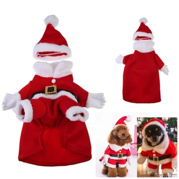 Pet Oblečenie Psov Vianočné Oblečenie Premenil Oblečenie Mačku Bojov Sady Veľkoobchod Vianočné Pet Oblečenie