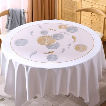 Okrúhly stôl nepremokavé tkaniny, oleju, a umývateľný
