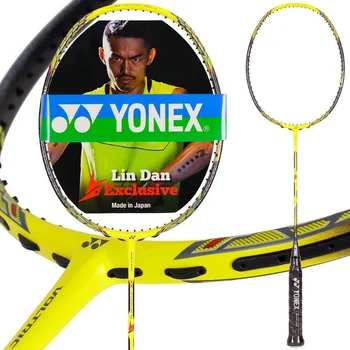YONEX Badminton Raketa VTZF2LD VT Čierna, Biela, Ružová, Žltá Raketa Popruh Linka Je Vhodný Pre Hru Školenia Super Ľahký odolný