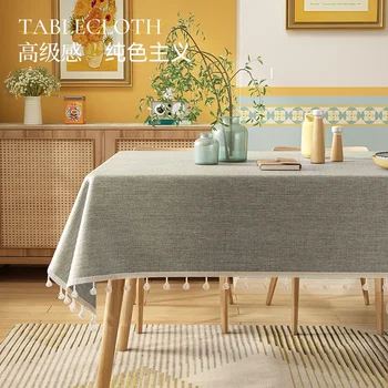 Vodotesný a umývateľný bavlnená posteľná bielizeň obrus, obdĺžnikového stola kryt, svetlo luxus, high-end oka, červený obrus