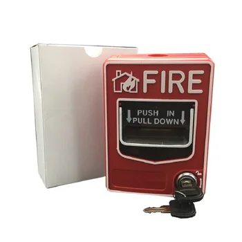 Káblové Hovor Miesto Požiaru Reset Push V Strhnúť Poplachový Stanice Key Lock