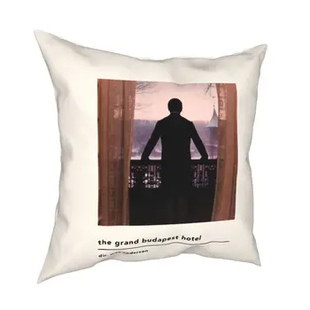 Minimalistický Grand Budapest Hotel Film obliečka na Vankúš Vankúš Dekorácie Wes Anderson Vankúš Kryt Spálňa 45*45 cm